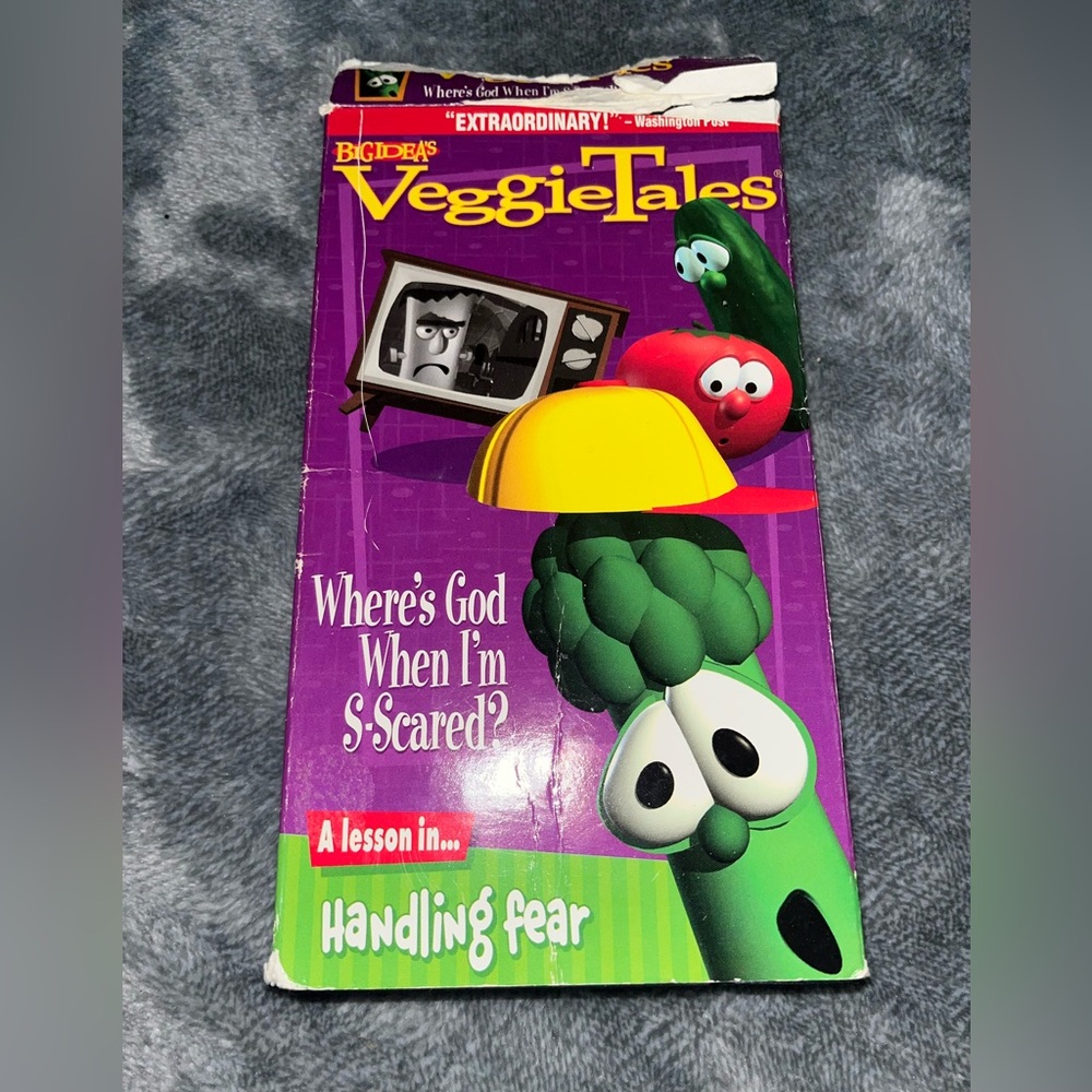 Veggie tales VHS tape Where god when I’m s-scared